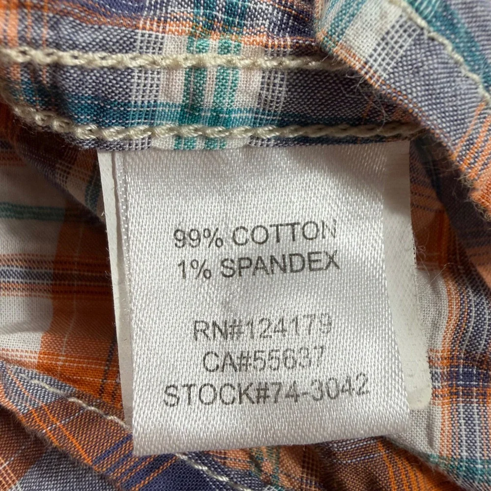 Johnston &‎ Murphy Mens Plaid Short Sleeve Button Up Shirt Size S